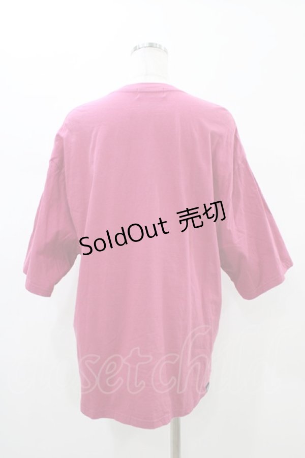 画像2: HYSTERIC GLAMOUR / BEAR HELLO AGAINオーバーサイズTシャツ  ピンク H-26-01-13-1041-PU-TO-KB-ZH (2)