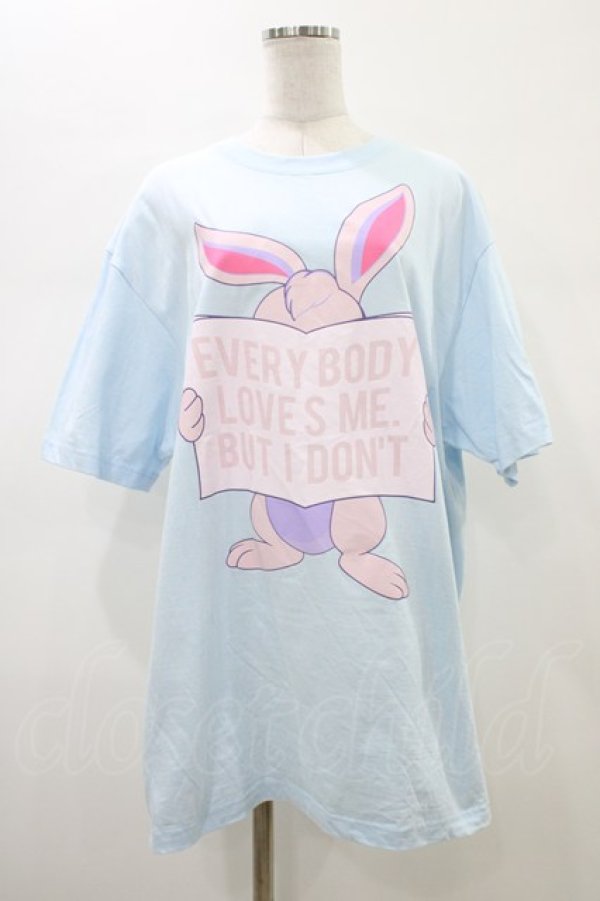画像1: MILKBOY / HATE BUNNY　TEE  ブルー H-26-01-13-1044-MB-TS-KB-ZH (1)