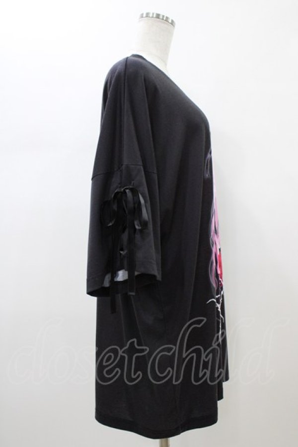 画像3: REFLEM / REFLEM×negi コラボTシャツ  ブラック×ピンク H-26-01-13-1049-PU-TO-KB-ZH (3)