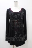 画像1: Ozz Croce / プリント刺繍カットソー  ブラック H-26-01-13-1053-OO-TO-KB-ZH (1)