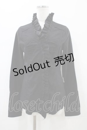 画像: Rozen Kavalier / レースフリルブラウス  ブラック H-26-01-13-1054-OO-BL-KB-ZH