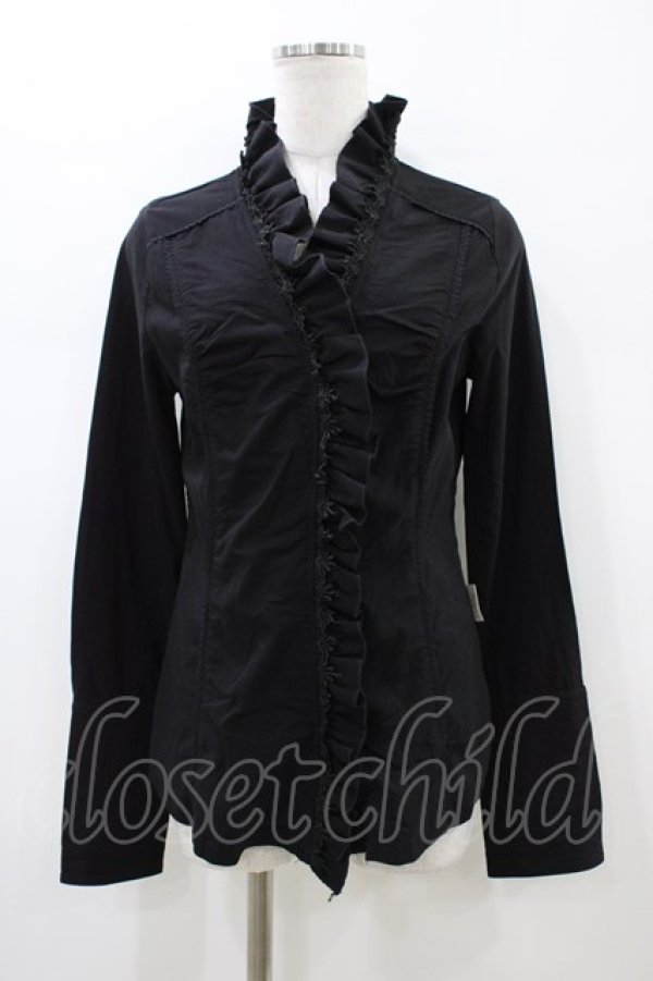 画像1: Rozen Kavalier / レースフリルブラウス  ブラック H-26-01-13-1054-OO-BL-KB-ZH (1)