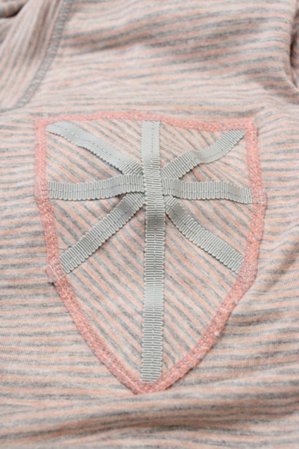 画像3: MILKBOY / ボーダーVネックカーディガン  ピンク H-26-01-13-1060-MB-TO-KB-ZH (3)