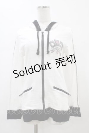 画像: ALGONQUINS / プリントパーカー  ホワイト H-26-01-13-1061-AL-TO-KB-ZH