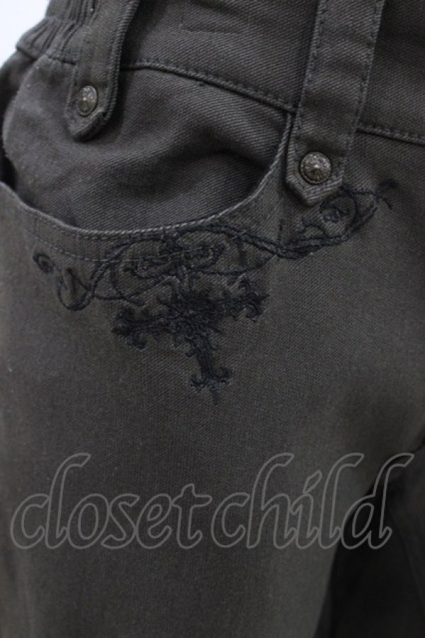 画像3: Ozz Croce / 刺繍ポケットパンツ  カーキ H-26-01-13-1008-OO-PA-KB-ZH (3)