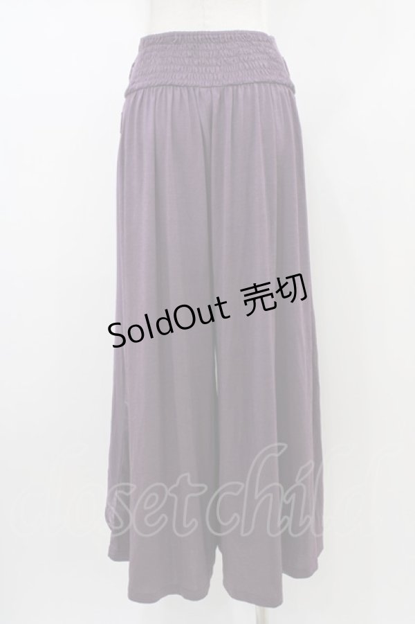 画像2: Ozz oneste / 和チャイナワイドパンツ  パープル H-26-01-13-1010-OO-PA-KB-ZH (2)