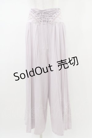 画像: Rozen Kavalier / プリーツラインワイドパンツ  ラベンダー H-26-01-13-1011-OO-PA-KB-ZH