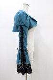 画像3: MARBLE / 編み上げボリュームフリルショートジャケット  青緑 H-26-01-13-1016-GO-JA-KB-ZH (3)