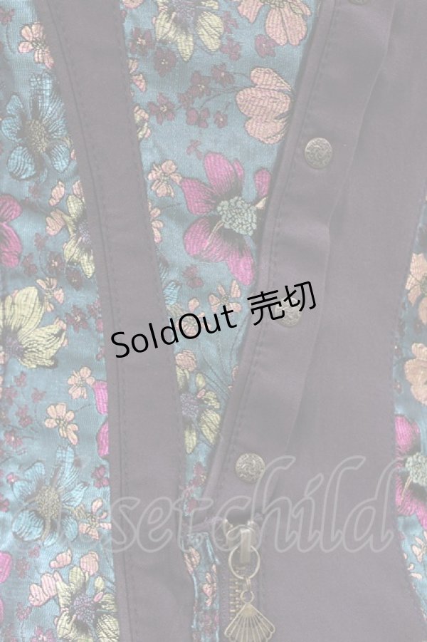 画像3: Ozz oneste / ジャガード切替ベストワンピース  パープル H-26-01-13-1019-OO-OP-KB-ZH (3)