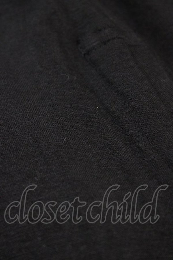 画像4: gouk / サイドギャザーシャーリングワンピース  黒×青 H-26-01-13-1023-GO-OP-KB-ZH (4)