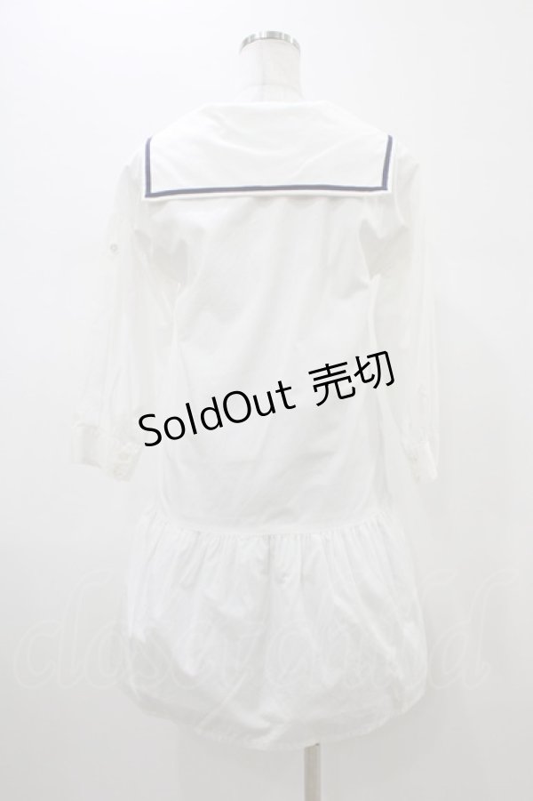 画像2: MILK / Royal Navy dress  ホワイト H-26-01-13-1024-ML-OP-KB-ZH (2)