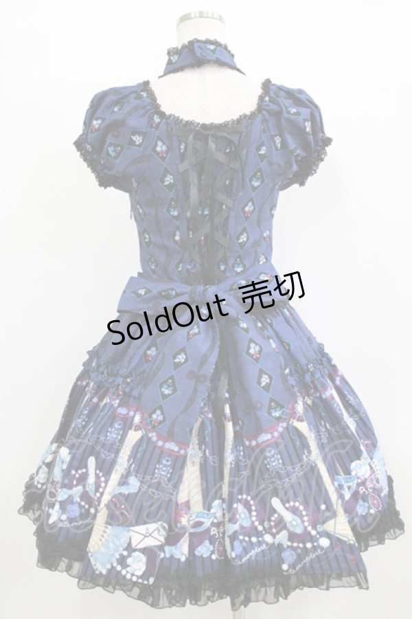 画像3: metamorphose / Masquerade Ladyワンピース Free ネイビー H-26-01-13-005-ME-OP-NS-ZH (3)