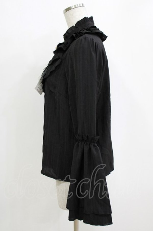 画像2: Amavel / アンティークバックルフレアスリーブブラウス Free ブラック H-26-01-13-051-CA-BL-NS-ZH (2)