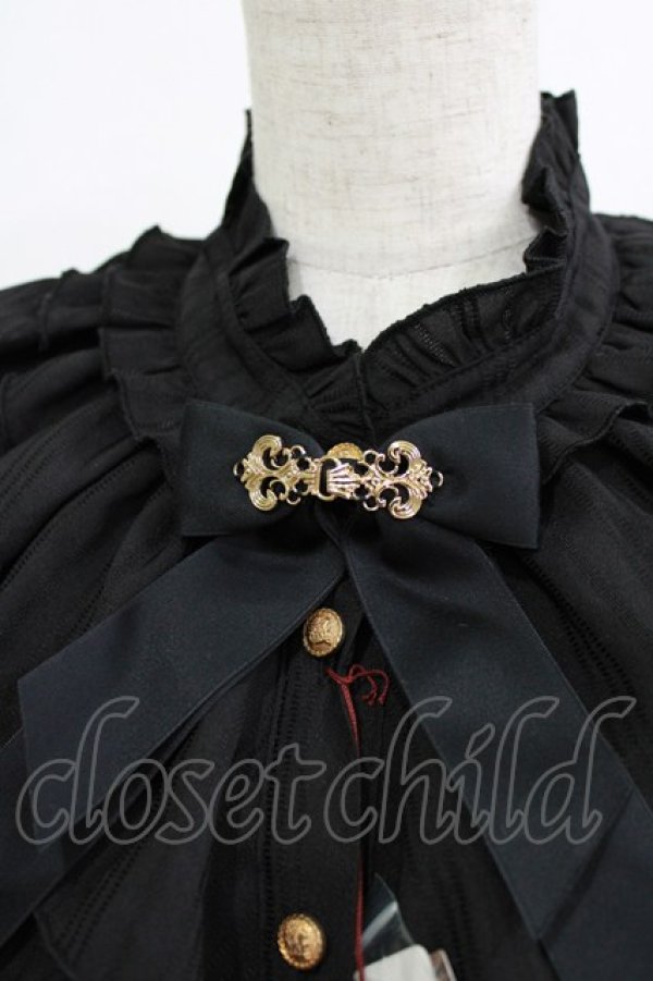 画像4: Amavel / アンティークバックルフレアスリーブブラウス Free ブラック H-26-01-13-051-CA-BL-NS-ZH (4)