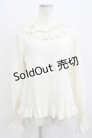 画像: Hoshibako Works / タートルネックフリルニット Free オフ H-26-01-13-056-LO-TO-NS-ZH