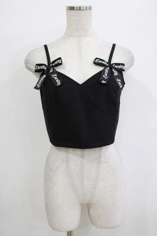 画像1: Jamie エーエヌケー / ゴシックリボンビスチェ M ブラック H-26-01-13-057-LO-TO-NS-ZH (1)