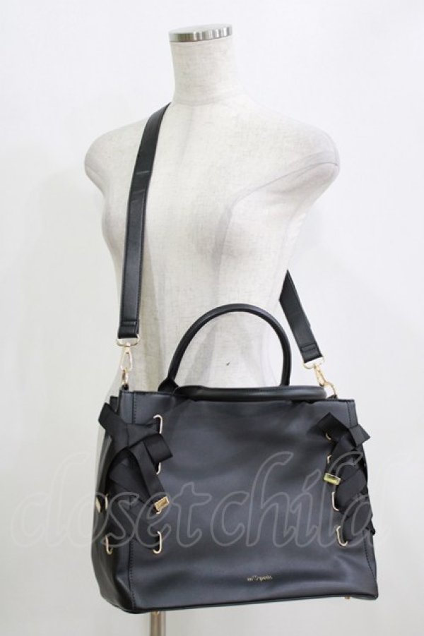 画像1: m petit by misako / AMレースアップ2WAY  ブラック H-26-01-13-061-LO-BG-NS-ZH (1)