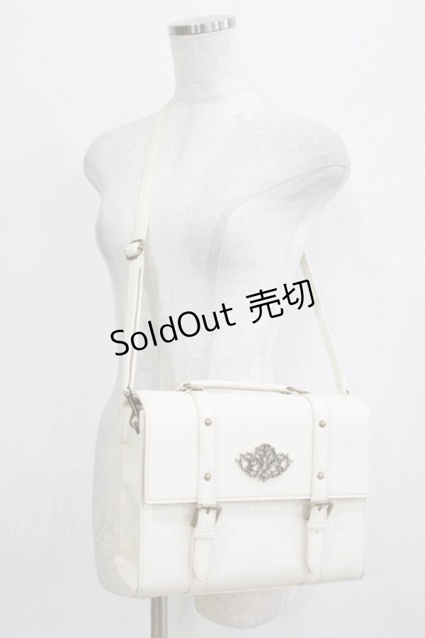 画像1: Kurumi Collaboration / CLK*カギアナバッグ　鍵穴サッチェルバッグ  オフ H-26-01-13-063-GO-BG-NS-ZH (1)