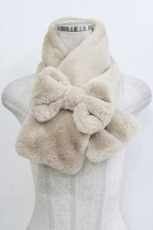 画像: m petit by misako / リボンツキティペット  ベージュ H-26-01-13-064-LO-ZA-NS-ZH