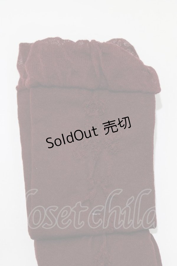 画像2: m petit by misako / AMOVKNIフロートロゴ  ボルドー H-26-01-13-066-LO-ZA-NS-ZH (2)