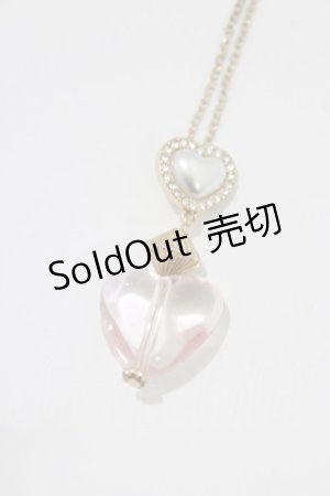 画像: m petit by misako / AMハートネックレス  ピンク H-26-01-13-068-LO-AC-NS-ZH