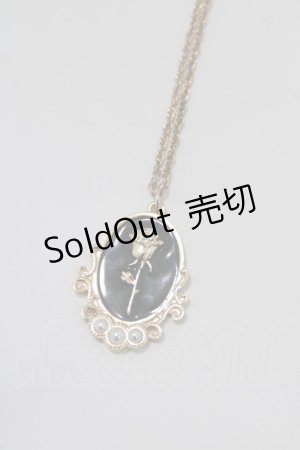 画像: m petit by misako / AMフラワーネックレス  ブラック H-26-01-13-069-LO-AC-NS-ZH