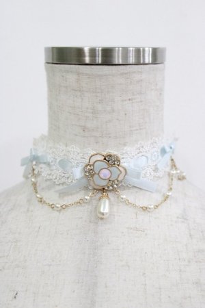 画像: Princess Flower Garden / KRS*ハナLSチョーカー  サックス H-26-01-13-070-PU-AC-NS-ZH