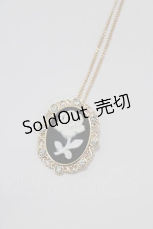 画像: m petit by misako / カメオネックレス  ブラック H-26-01-13-071-LO-AC-NS-ZH