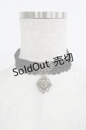 画像: Kurumi Collaboration / マダムノクターンチョーカー  ブラック H-26-01-13-073-GO-AC-NS-ZH