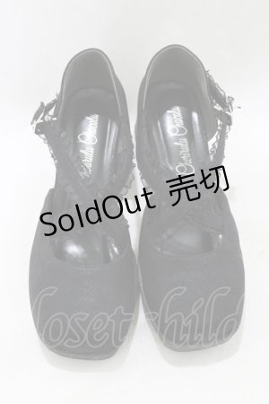 画像: Cherirulu Chocola / 太ヒールパンプス M ブラック H-26-01-13-075-GO-SH-NS-ZH