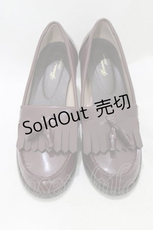 画像: Kurumi Collaboration / ローファーパンプス L ボルドー H-26-01-13-076-GO-SH-NS-ZH