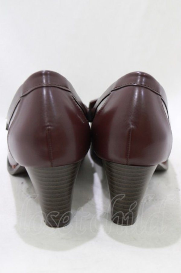 画像3: Kurumi Collaboration / ローファーパンプス L ボルドー H-26-01-13-076-GO-SH-NS-ZH (3)