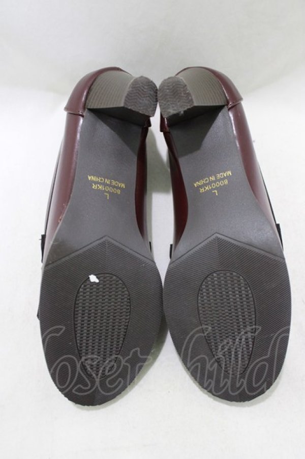 画像4: Kurumi Collaboration / ローファーパンプス L ボルドー H-26-01-13-076-GO-SH-NS-ZH (4)