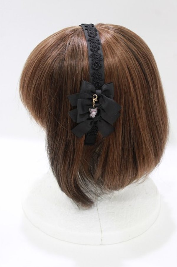 画像2: m petit by misako / サンリオキャラクターズコラボ クロミカチューシャ  ブラック H-26-01-13-080-LO-AC-NS-ZH (2)