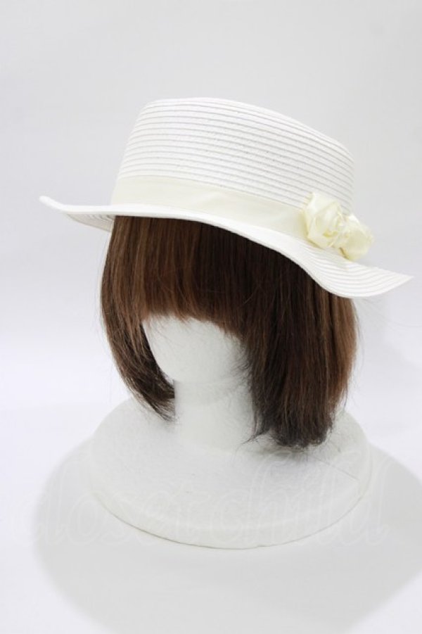 画像1: m petit by misako / ローズカンカン帽  オフ H-26-01-13-086-LO-AC-NS-ZH (1)