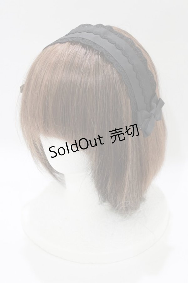 画像1: m petit by misako / TT*AMヘッドドレス  ブラック H-26-01-13-090-LO-AC-NS-ZH (1)