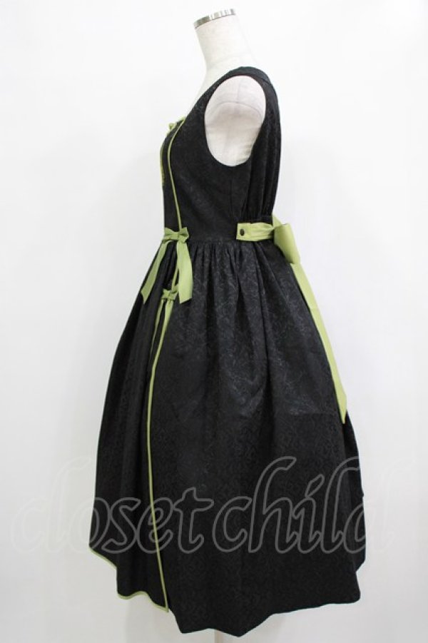 画像2: axes femme Kawaii / 牡丹刺繍チャイナジャンスカ M ブラック H-26-01-13-009-AX-OP-NS-ZH (2)