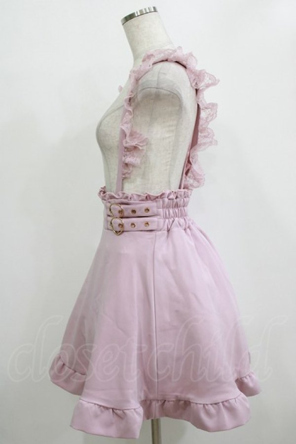 画像2: MA*RS / サスペンダースカート Free ピンク H-26-01-13-015-EL-SK-NS-ZH (2)