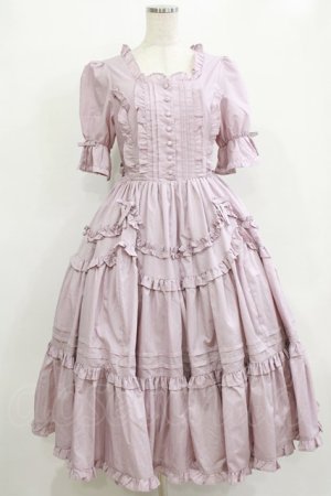 画像: Chalmiere / フリルロングワンピース M ピンク H-26-01-13-017-PU-OP-NS-ZH