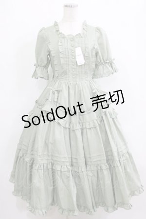 画像: Chalmiere / フリルロングワンピース M グリーン H-26-01-13-018-PU-OP-NS-ZH