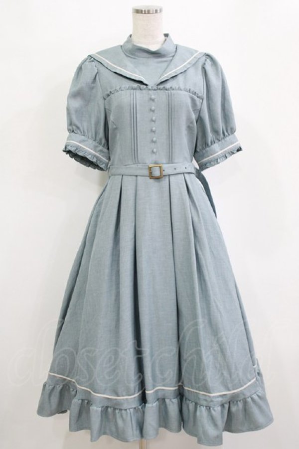 画像1: Kurumi Collaboration / マリンアカデミアワンピース L ブルー H-26-01-13-019-GO-OP-NS-ZH (1)