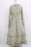 画像3: FLC / 星名桜子/2WAY花柄フリルワンピース M グリーン H-26-01-13-021-LO-OP-NS-ZH (3)
