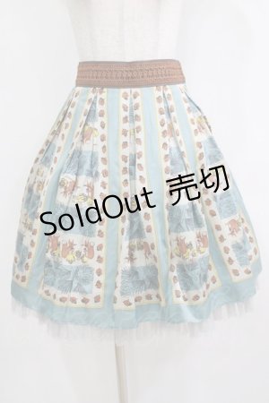 画像: Jane Marple / winter squirrelのスカート  ブルー H-26-01-14-025-JM-SK-KB-ZH