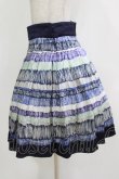画像2: Jane Marple Dans Le Salon / ボーダーペイントスカート  ネイビー H-26-01-14-026-JM-SK-KB-ZH (2)
