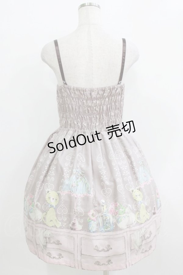 画像3: Emily Temple cute / シャンブルノースリーブワンピース  グレー H-26-01-14-002-ET-OP-KB-ZH (3)