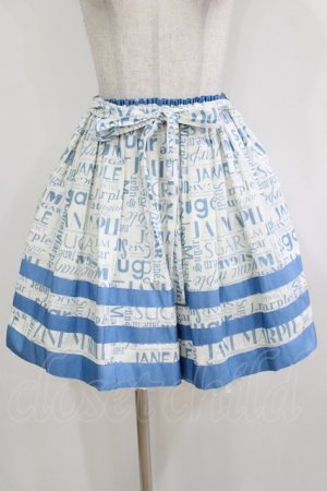 画像: Jane Marple / シュガーロゴのミニスカート M アイボリー H-26-01-14-029-JM-SK-KB-ZH