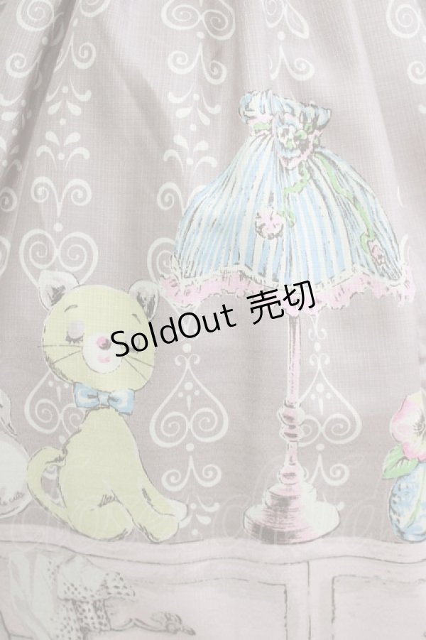 画像4: Emily Temple cute / シャンブルノースリーブワンピース  グレー H-26-01-14-002-ET-OP-KB-ZH (4)