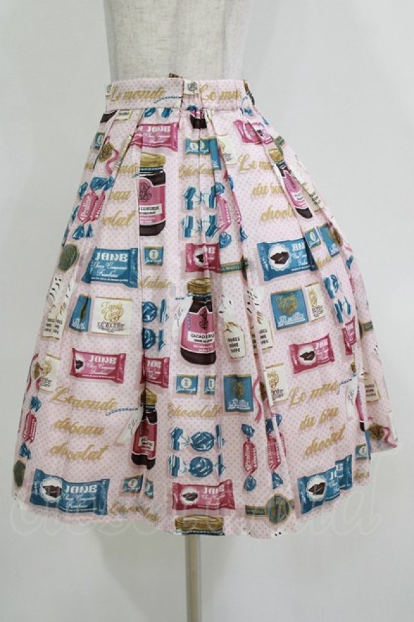 画像2: Jane Marple / Beau Chocolatのミニスカート  ピンク H-26-01-14-033-JM-SK-KB-ZH (2)