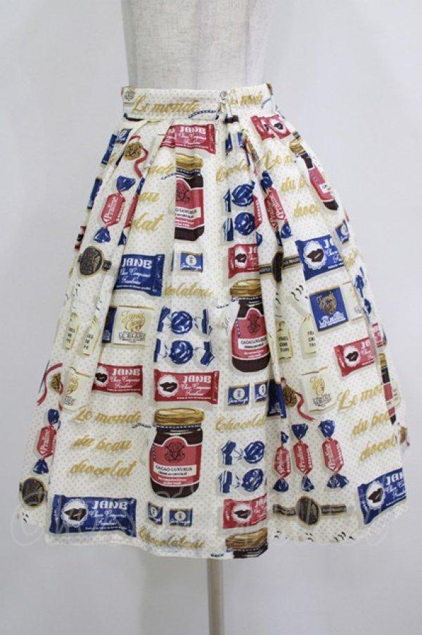 画像2: Jane Marple / Beau Chocolatのミニスカート  アイボリー H-26-01-14-035-JM-SK-KB-ZH (2)