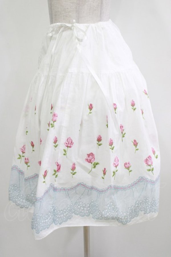 画像2: Emily Temple cute / バラ＆レーススカート  オフ白 H-26-01-14-036-ET-SK-KB-ZH (2)